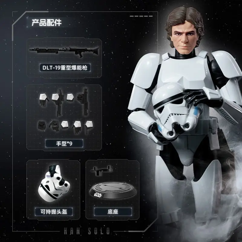 New Blokees Star Wars Champion Class Luke Skywalker Han Solo Action Figure Assembled Toys Collectible Model Holiday Gift view 4