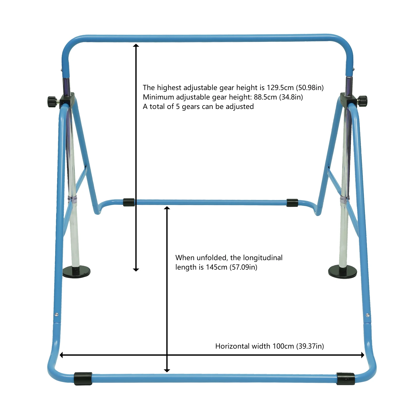 Junior Kid Training Bar horizontale Gymnastik Bar Indoor Sport verstellbare blau/rosa Kinder Home Play Bars