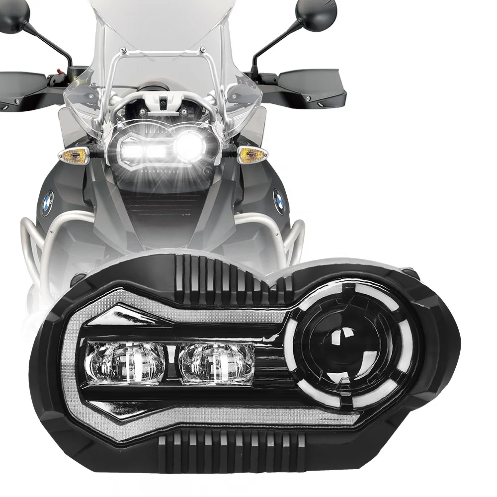 STLFBuilt-in Canbus R1200gs Led Unique Design Faro Led for Gs 1200 High Low Beam Drl Led Lights Motorcycle Headlamp for R1200