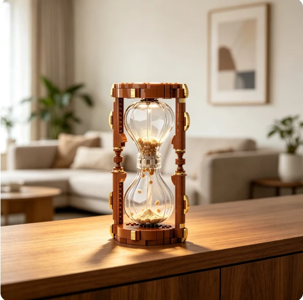 2026 New MOC Time Hourglass Toy Model Decoration Set and Adult Festival Party Gift