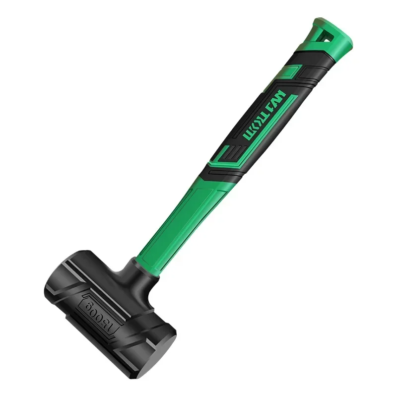 

Woodworking Non Elastic Hammer Anti Slip Built in Steel Ball Convenient Storage Household Shockproof Rubber Hammer Hand Tools
