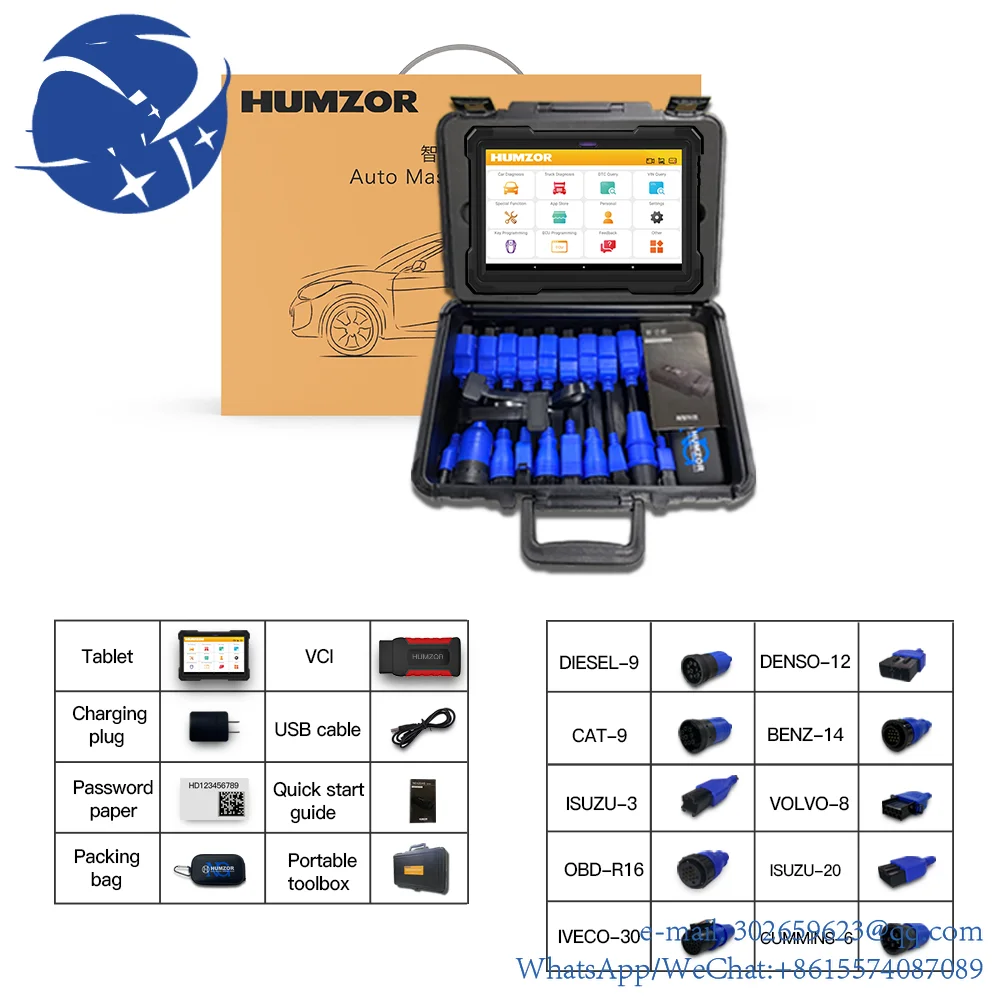 

yyhc Humzor NexzDAS ND666 E lite Full System Diagnostic Tool Scanner for Both Cars and Trucks OBD2 Tools