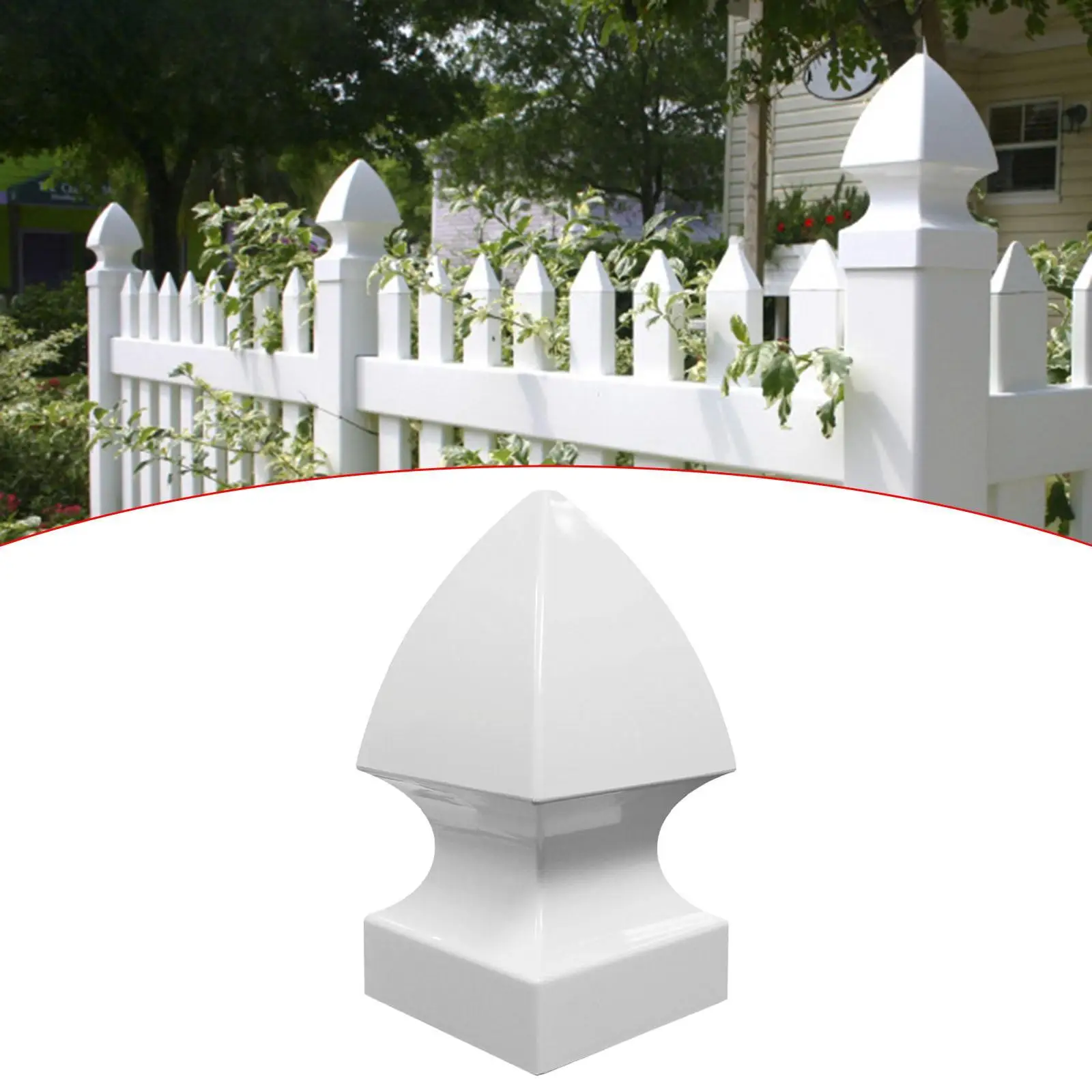 Fence Post Caps Gothic Style Fence Accessories for Outdoor Handrail Stair