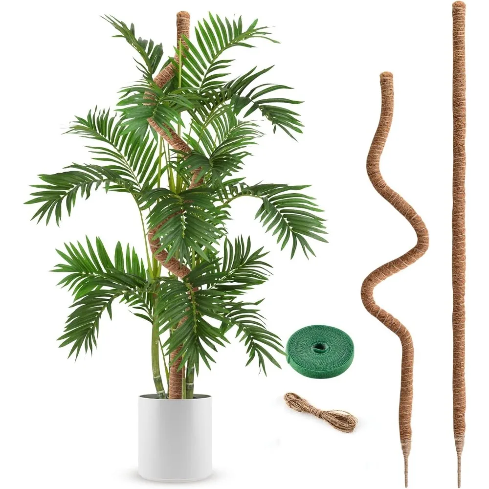 Moss Pole for, Bendable Plant Sticks Support for Potted Indoor Climbing Plants, Handmade Support for Creeper Plants Grow (120cm)