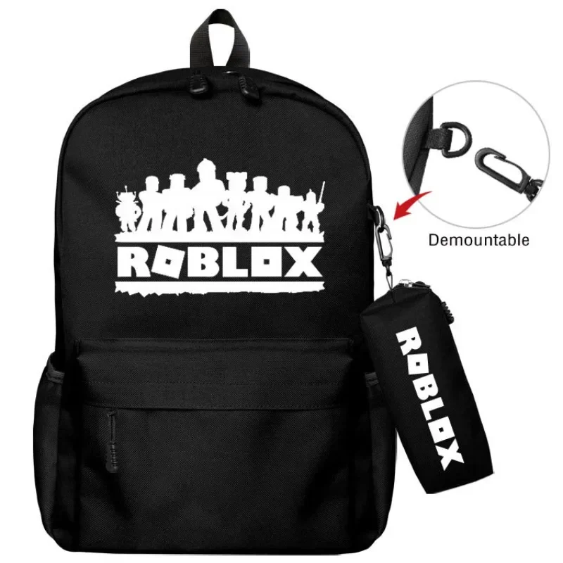 

Рюкзак Robloxs Creative Cartoon Pen Bag, портативный рюкзак большой вместимости, дорожный рюкзак, студенческий рюкзак для повседневных нужд