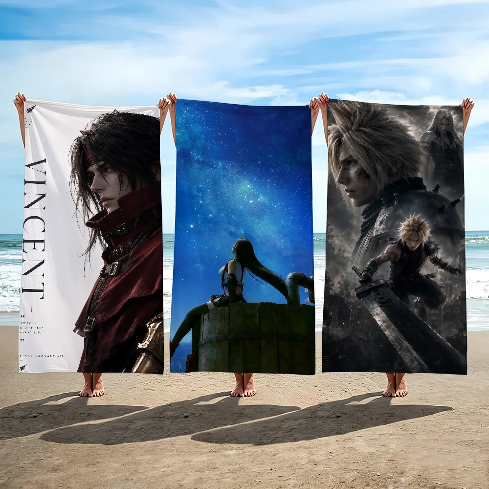 The Final Fantasy Towel Beach Shower Bath Travel Lightweight Skin Friendly for Pool Camping Cruise Summer