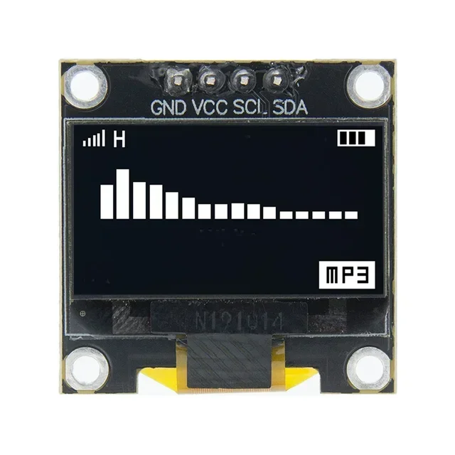 0.96- inch IIC Serial White OLED Display Module 128X64 I2C SSD1306 LCD Screen Board GND VCC SCL SDA 0.96" for arduino oled black