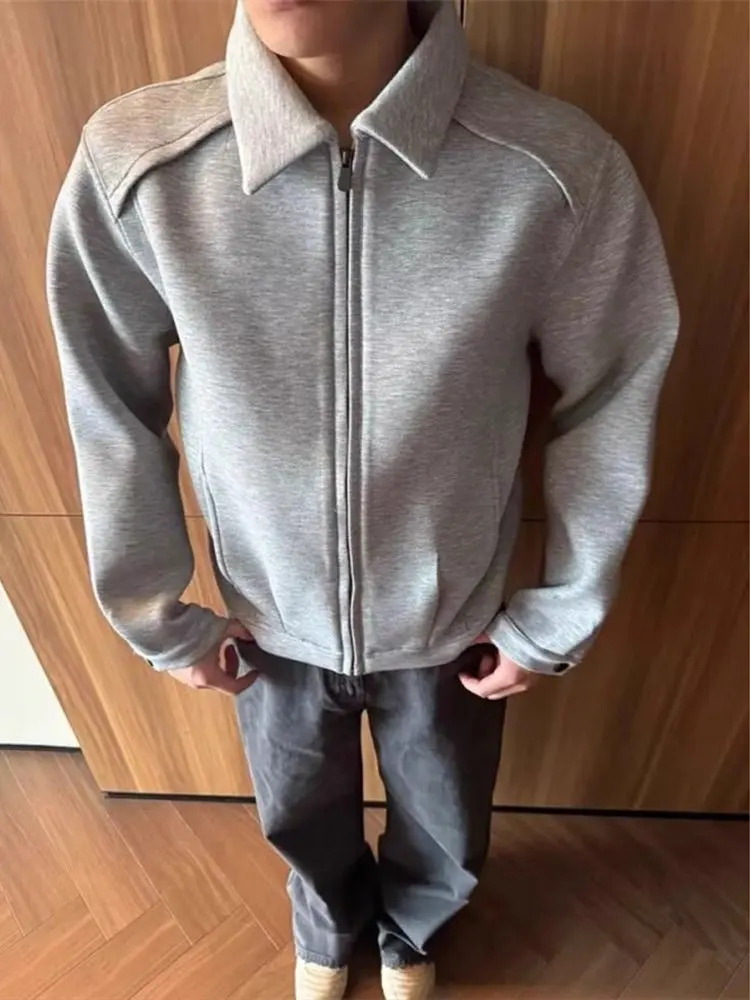 

ort Boxy Jaet Мужская повседневная застежка-молния из полиэфирного волокна без шляпы в комплекте длиной до плеч Све стандартной посадки