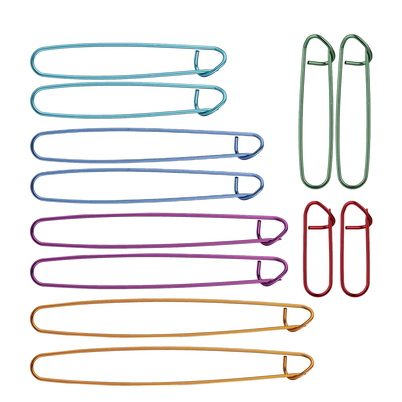 

24pcs Metal Stitch Markers For Crocheting Aluminum Yarn Stitch Holders Knitting Safety Pin Tools Diy Crochet Pins Knitting