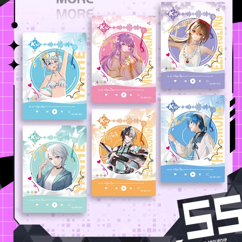 بطاقة Luo Tianyi الرسمية الأصلية Vsinger Virtual Singer Idol Card Anime Collection Cards أنيمي الطرفية اللعب بطاقة فلاش الهدايا