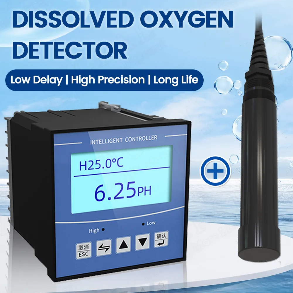 

RS485 Dissolved Oxygen Detector Portable Fluorescence Water Dissolved Oxygens Sensor Seawater Fresh Water Analyzer Transmitter