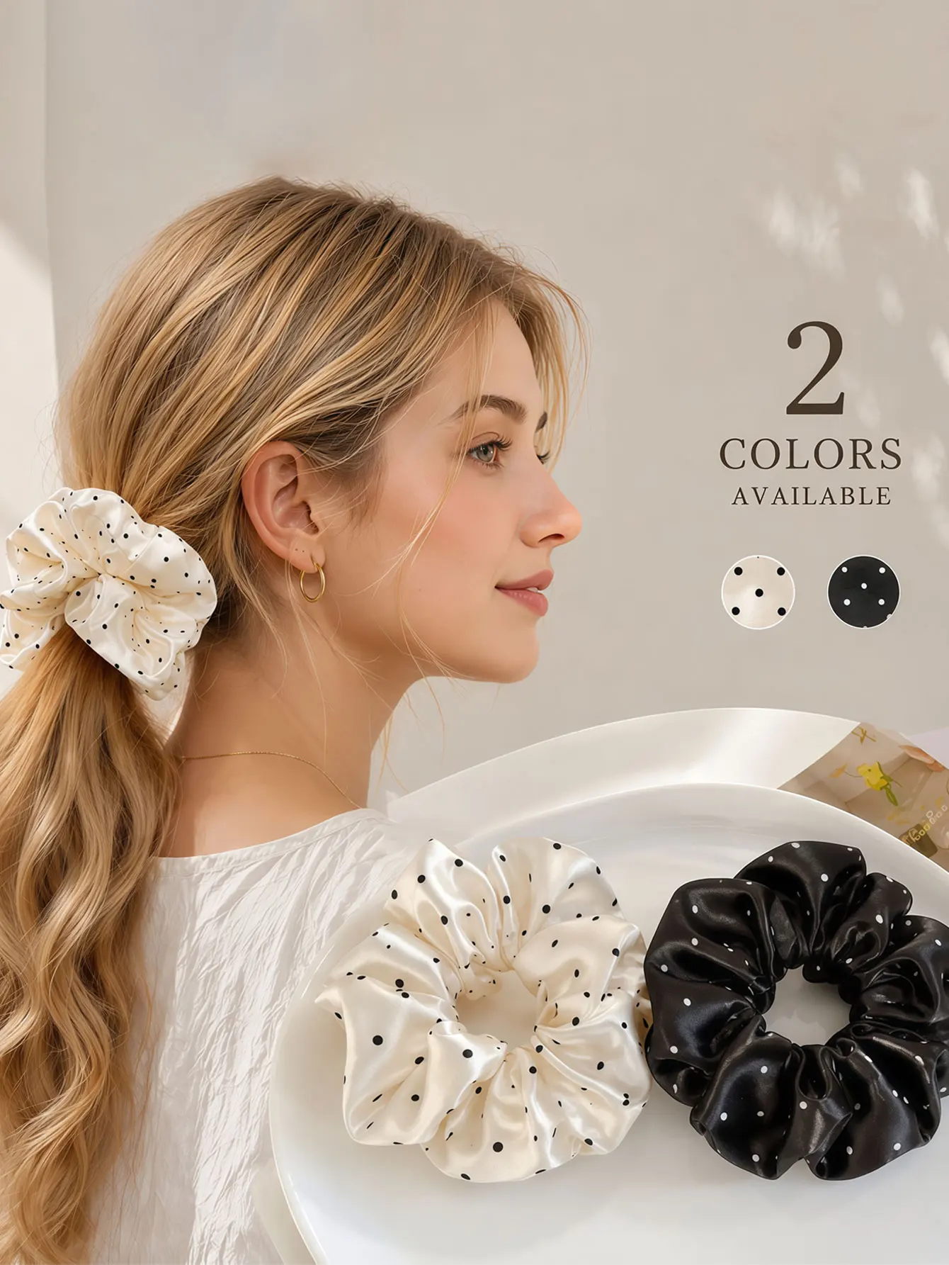 5PCS  2026 New Patterned Big Hairpin for Women, Korean-style Gentle Charm Ponytail Hair String, High-end Headwear