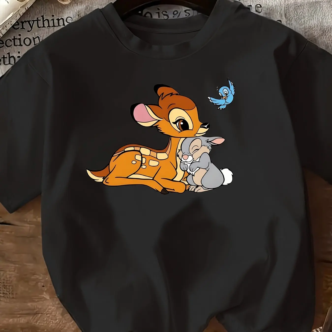 

Women's Short Sleeve T-Shirt - Cute Cartoon Animal & Bird Print Breathable Summer Casual Tee Relaxed Fit for Casual Attire