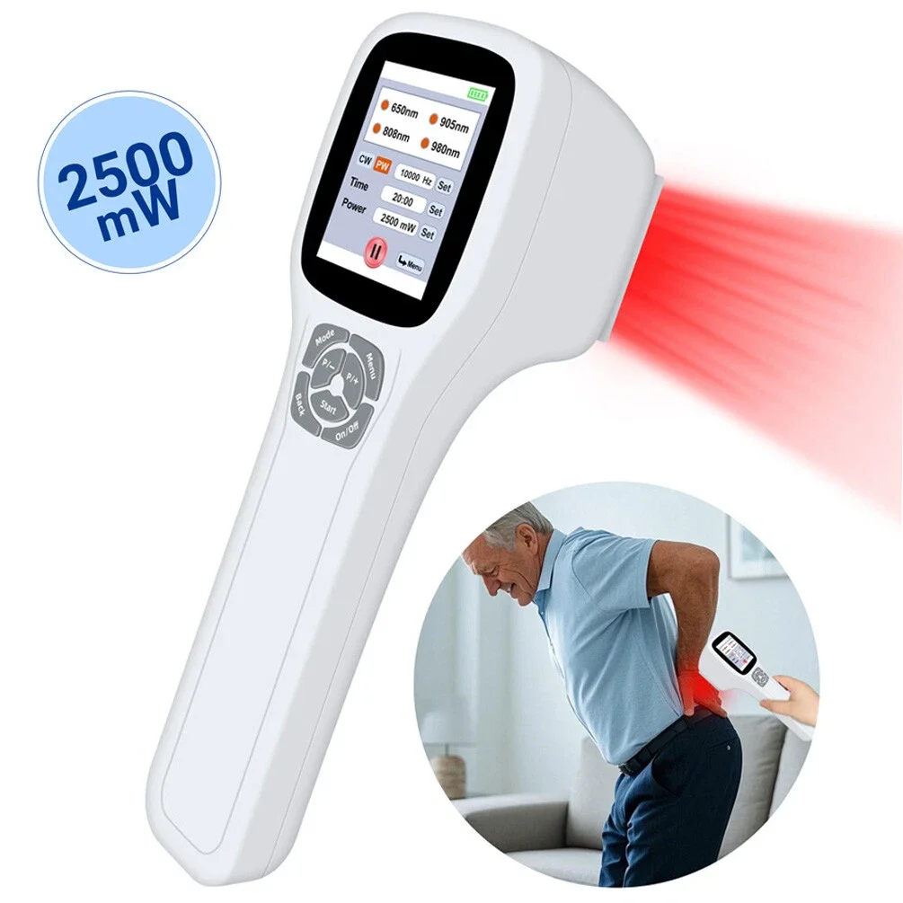 

Медицинский портативный лазер ZJZK 2500 мВт для холодной лазерной терапии и светотерапии (ближний инфракрасный и красный свет) для облегчения боли в суставах у спортсменов