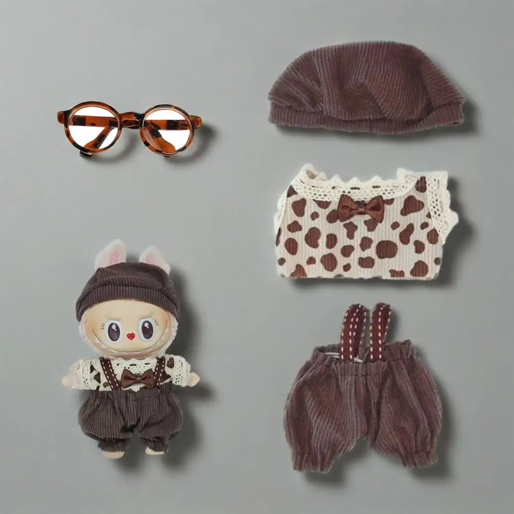 Mini Ropa de muñeca de 15/17cm para Ropa Labubu, diseño bonito, chica como regalo, juego de disfraz, Ropa de moda, riñonera