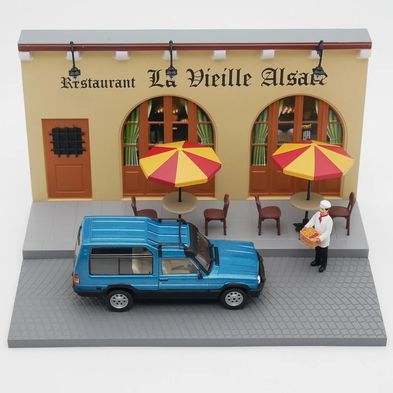 

Diecast Ixo 1:43 Scale Matra Simca Rancho Station Wagon Scene Sandtable Alloy Car Model Collectible Toy Gift Souvenir Display