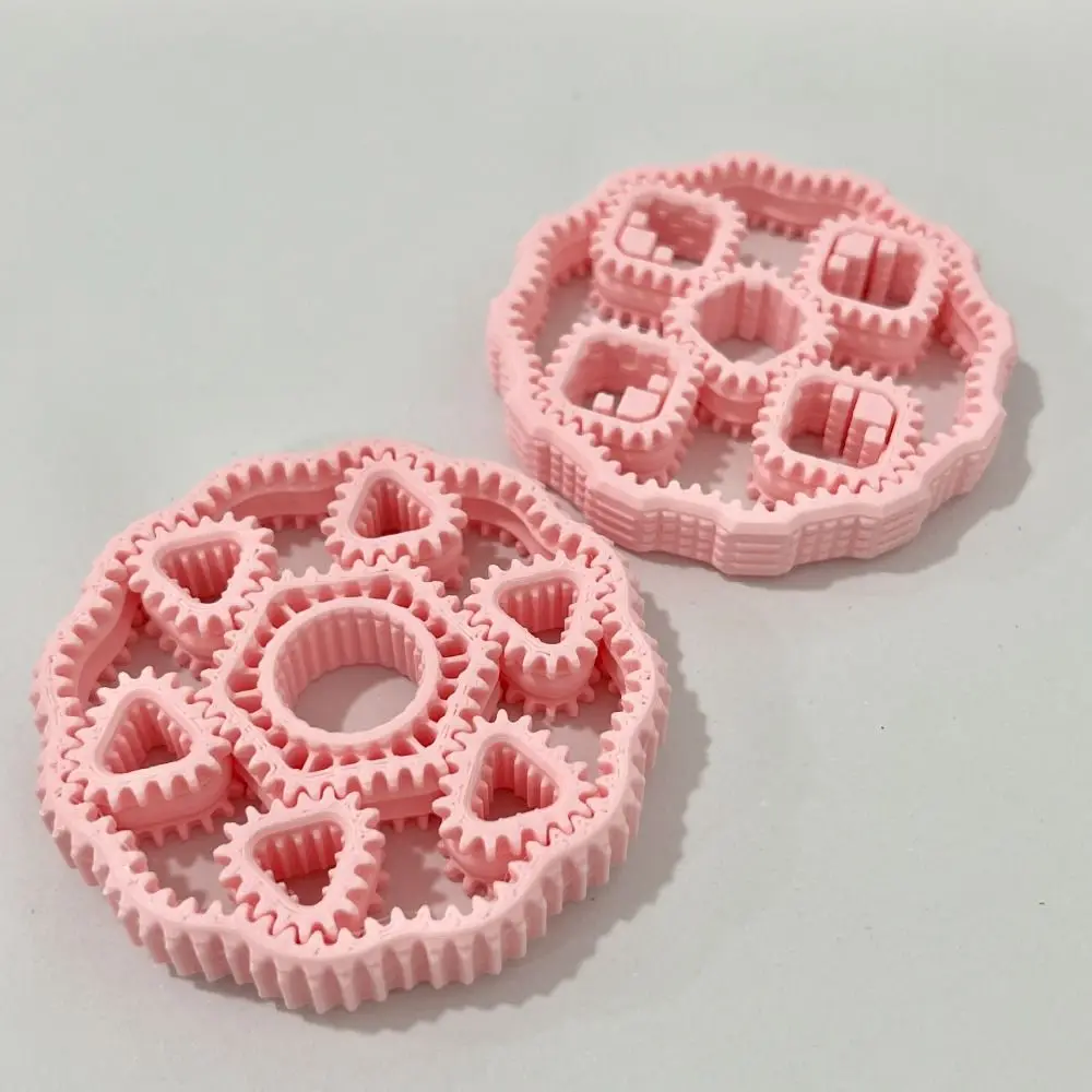 クリエイティブな3Dプリント製フィジェットギアスピンおもちゃ、ジャイロスコープ、プラスチック製ハンドスピナー、感覚的な回転ギア、指先おもちゃ、オフィス用