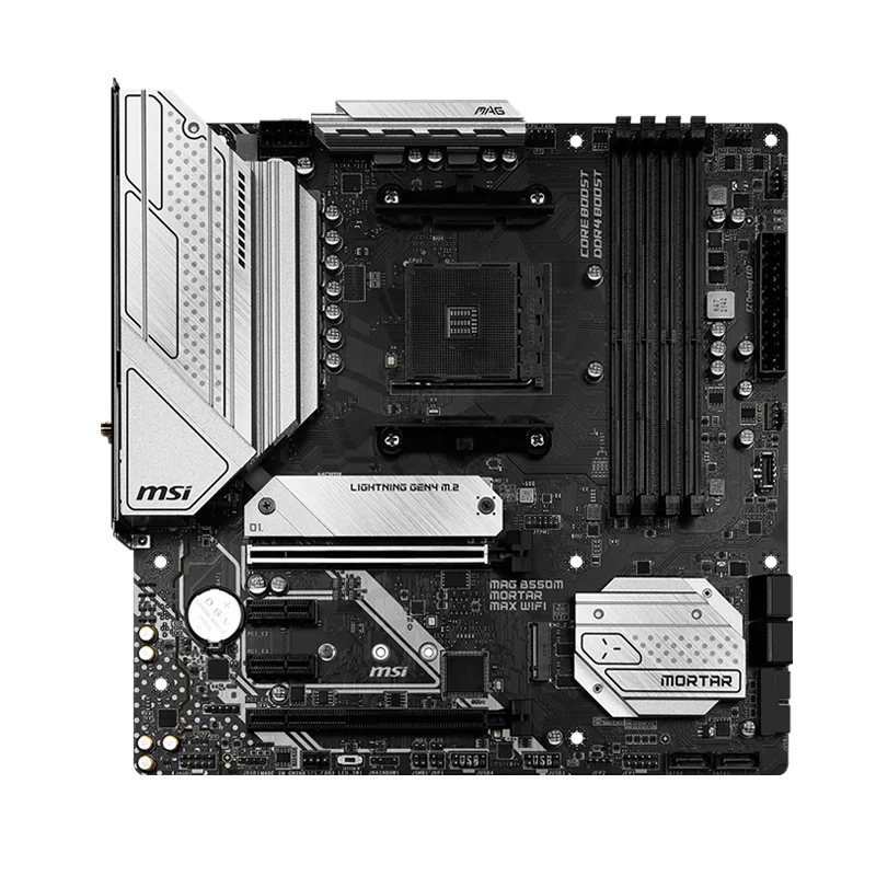 For Original MSI computer main board M B550M mortar largest wireless DDR4 socket AM4 support R yzen processor game main board