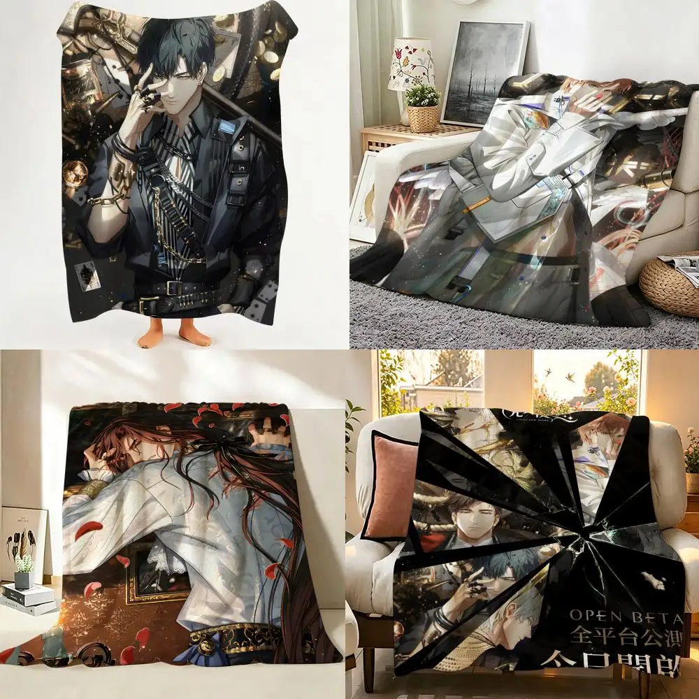 Game L-Love of L-Light and N-Night Throw Flannel Throw Blanket Suitable for Sofa、Living Room、Bedroom