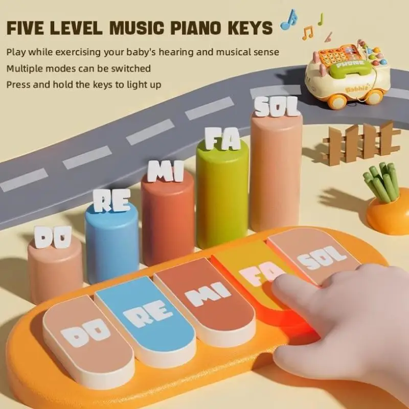 Jouets téléphoniques musicaux en anglais pour bébés, apprentissage précoce, téléphones musicaux de dessin animé, jouets éducatifs pour enfants