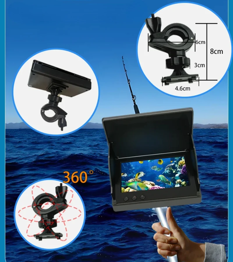 

Fish Finder 4.3 Inch Portable IR night vision Underwater Fish Finder Fishing Camera5000 mAh Battery For Lake Ice Sea Fishing