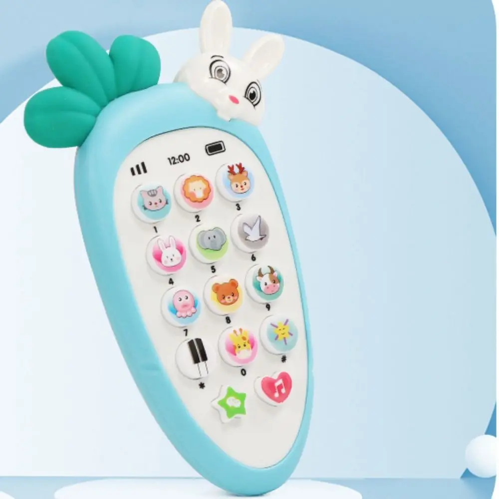 Simulation Phone Electronic Baby Cell Phone Toy Voice Toy Silicone Phones Musical Toys Teether Electronic