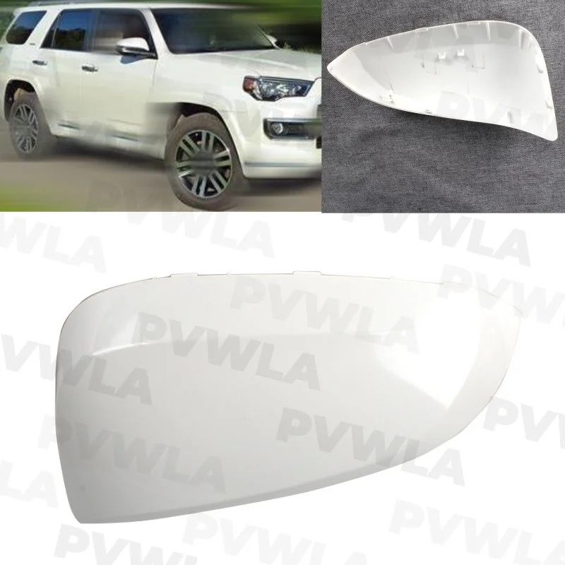 1 PC Right Side Pearl White Painted Mirror Housing Cover Cap For Toyota 4 Runner 2014 2015 2016 2017 2018 2019 2020 2021