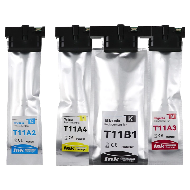 أمريكا اللاتينية T11B1 T11A2 T11A3 T11A4 خرطوشة الحبر الصباغ مع رقاقة لإبسون القوى العاملة WF-C5890 WF-C5390 خرطوشة حبر الطابعة #4