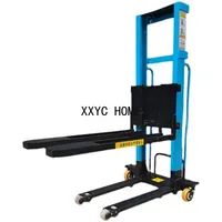 Portable 1 ton small manual remote control electric lifting loading and unloading hydraulic forklift