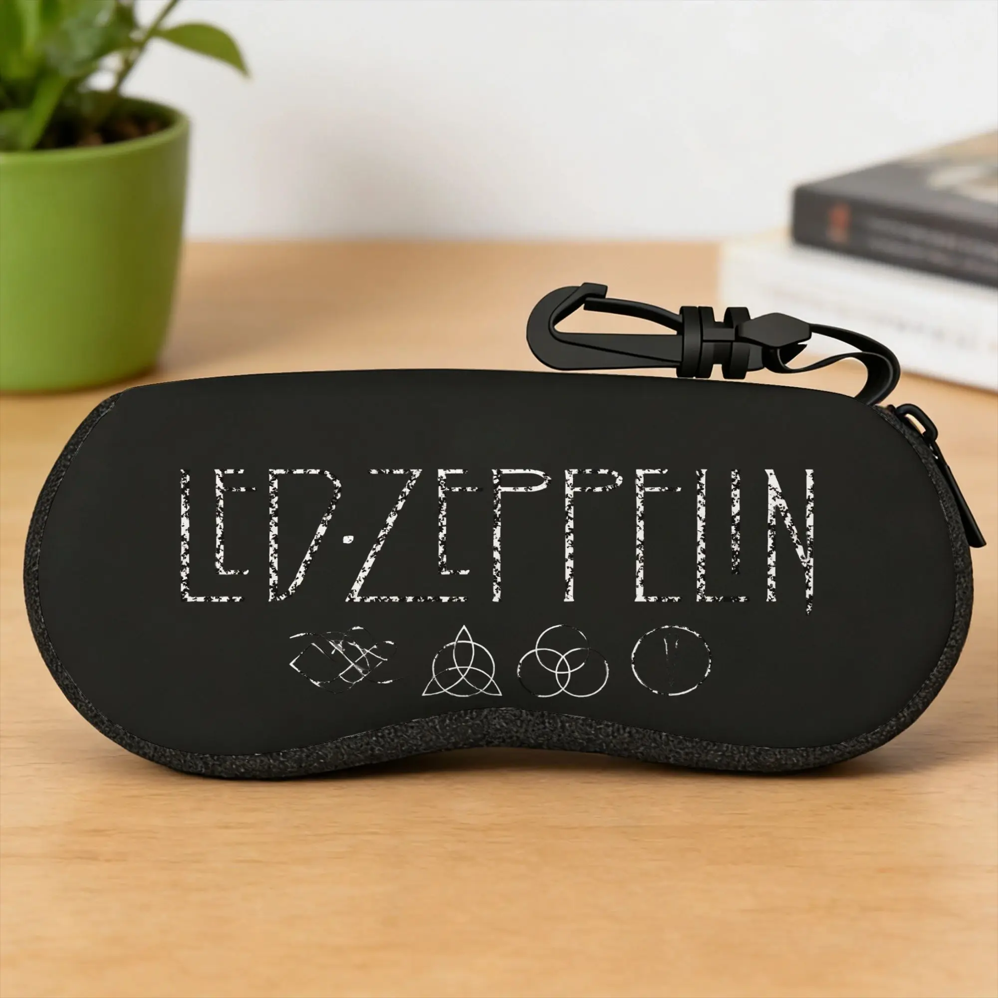 Estojo para Óculos The Mother Ship Led Zeppelin, Capa Protetora para Óculos de Sol com Estampa, Estojo Retrô para Viagem, Acessório para Óculos Masculino e Feminino
