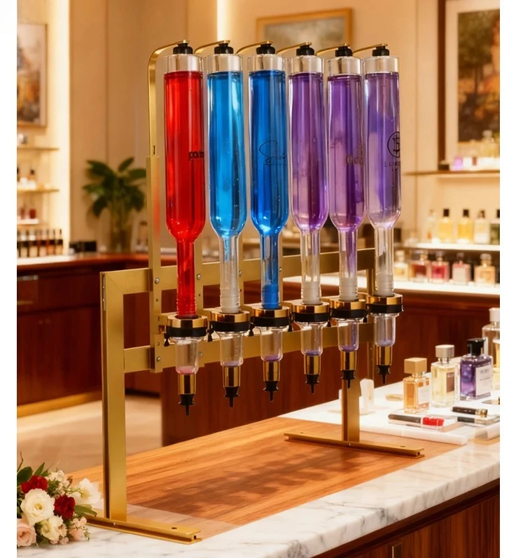375ml 750ml Single Perfume Bar Dispenser Set 6/8/12 Bottles Perfume Dispenser with Scale