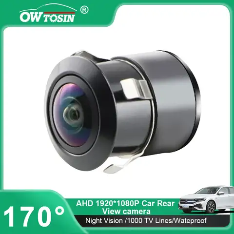 170 ° 어안 렌즈 AHD 720P 자동차 후방 카메라, 모든 자동차 모델 후진 차량 백업 주차 모니터