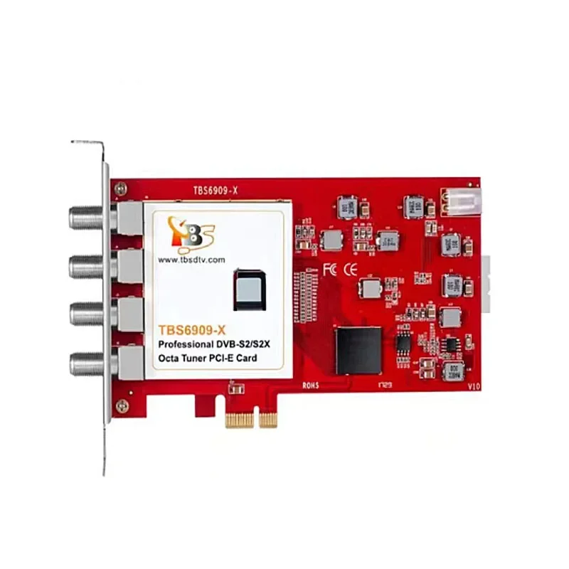 

TBS6902 TBS 6909X V2 DVB-S2 двойной тюнер PCIe карта для HD и SD цифрового спутникового ТВ