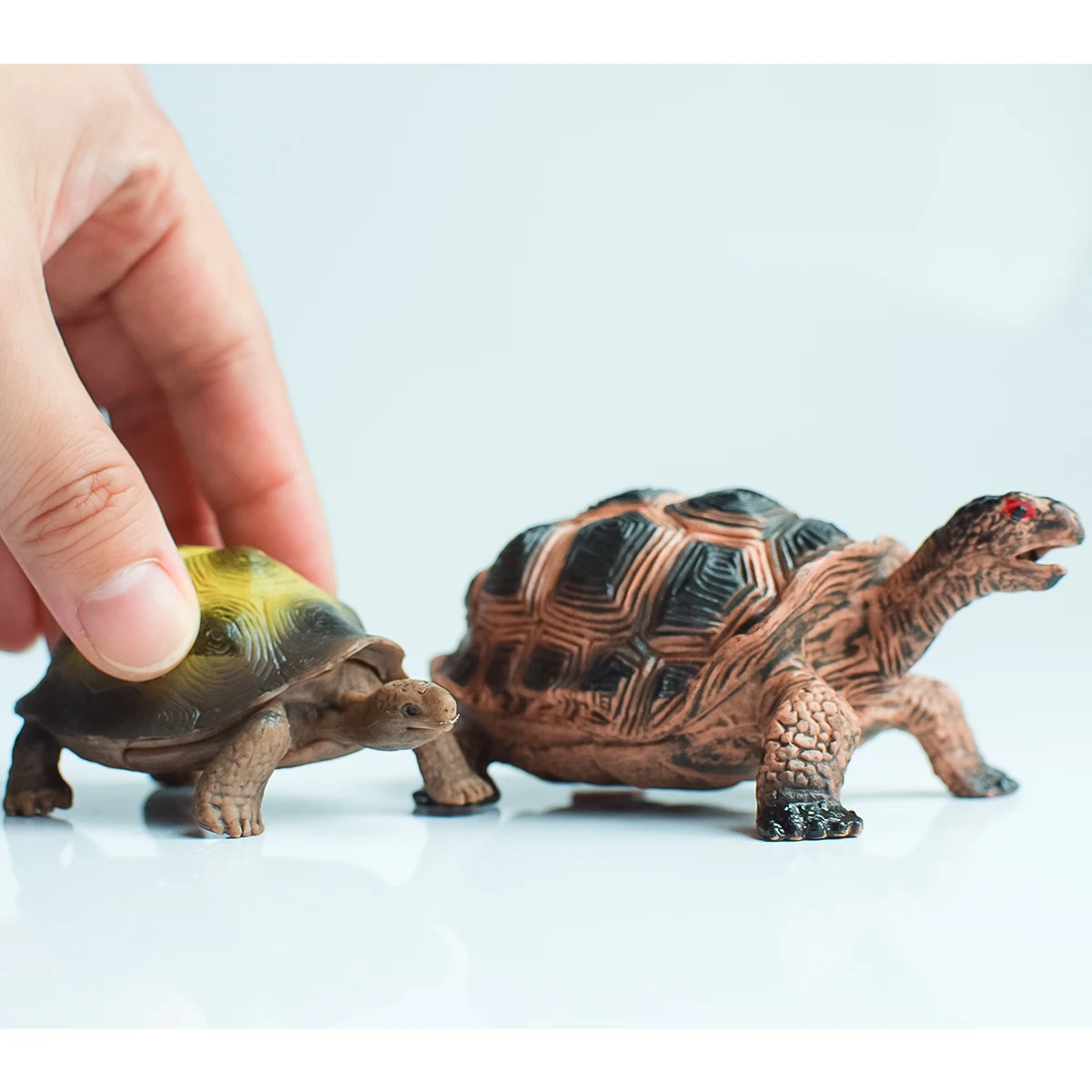 Painted Realistic Animal Turtle | Aquatic Ecological Animals | Static Decorative Ornaments | Birthday Party Easter Halloween Christmas Gifts | Home Office Computer Desks, Potted Plants, Fish Tanks, and Other Decorations - view 5