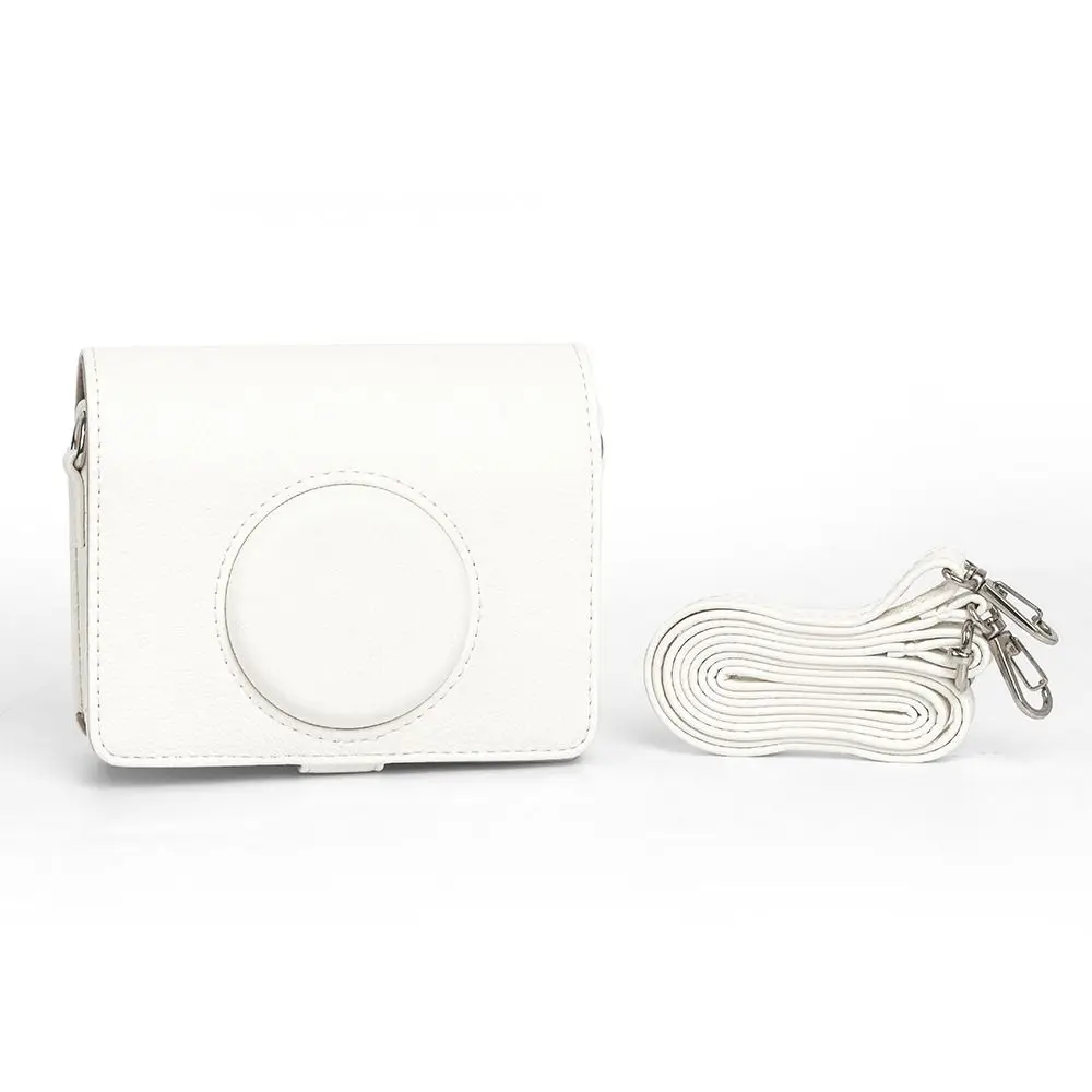 

PU Leather Instant Camera Case Adjustable Strap Shockproof Photography Pouch Portable Retro for Fujifilm Instax mini EVO