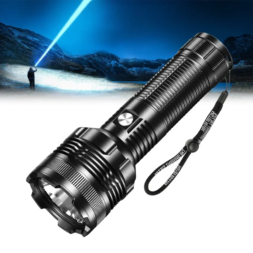 YYHCIP68 High-end White Laser LEP Tactical Flashlight Laser 9200Lm Rechargeable Battery