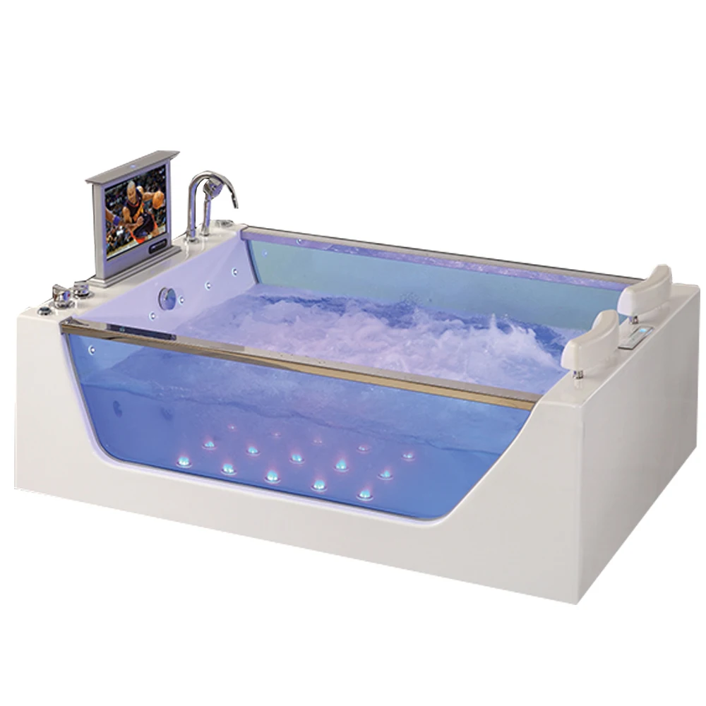 New Born Tub,two People Bath,indoor Water Jet Massage whirlpool Bathtub with Tv