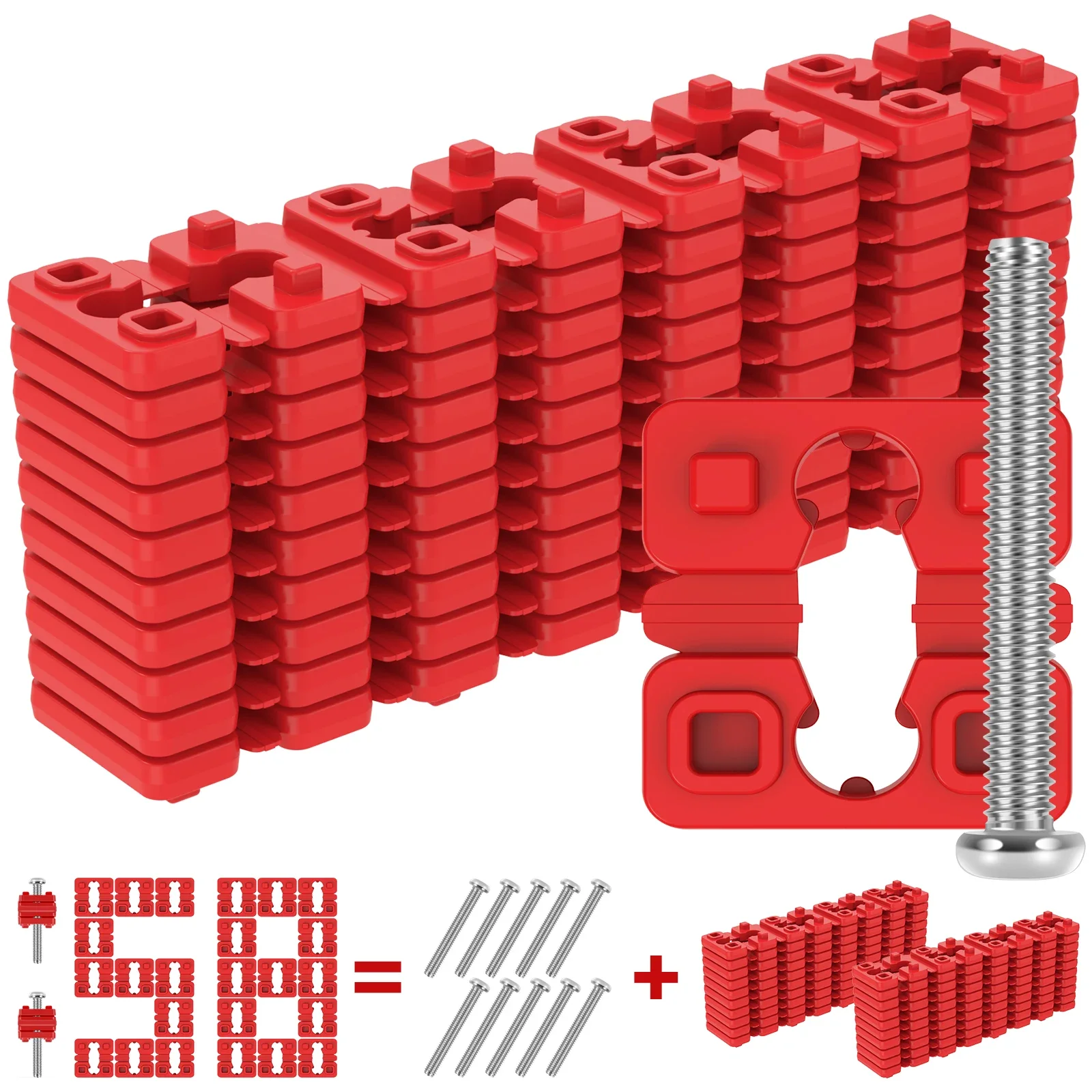 148Pcs General Outlet Spacers with 10 Screws Plastic Electric Wall Switch for Electrical Box Outlet Shim Extender Socket Spacer