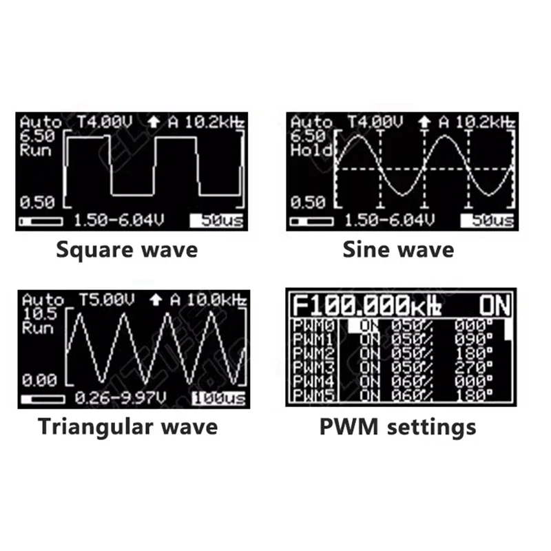 Mini Oscilloscope Numérique, Kit Électronique STC8K8A MCU avec OLED de 0.96 Pouces, pour Projet de Soudage, Analyste de Soudure