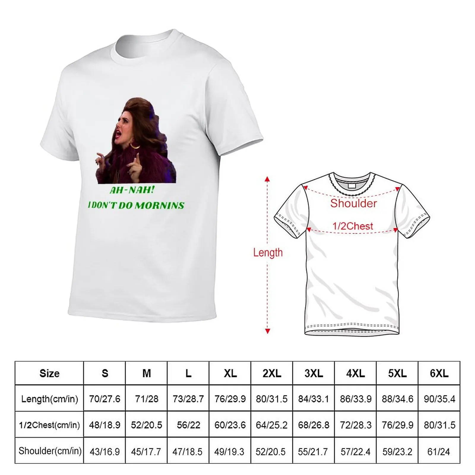 I Don't Do Mornins T-Shirt man t shirts cotton man t shirt summer T-Shirt