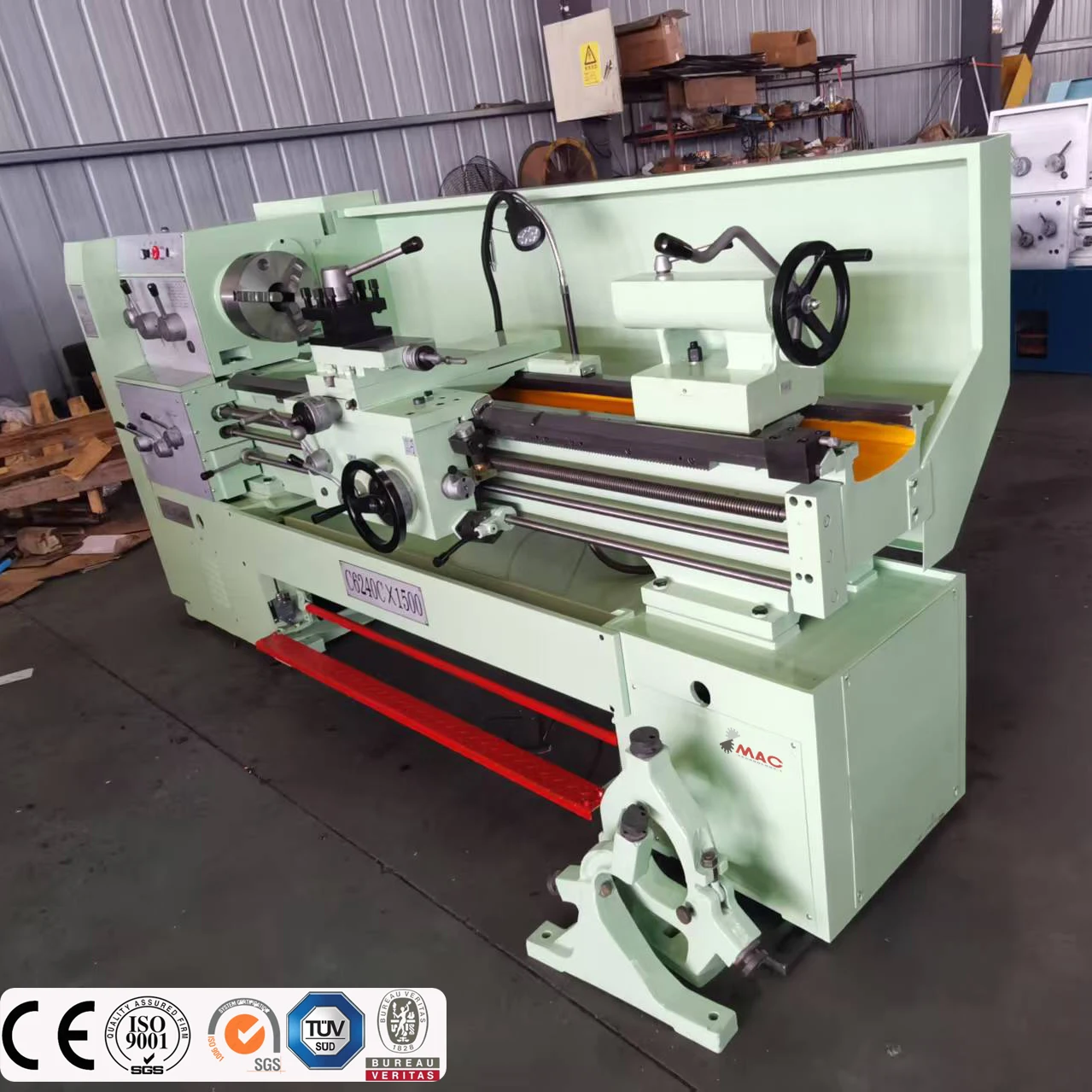 Torno Manual de Bancada Horizontal Universal de Alta Eficiencia para Metal