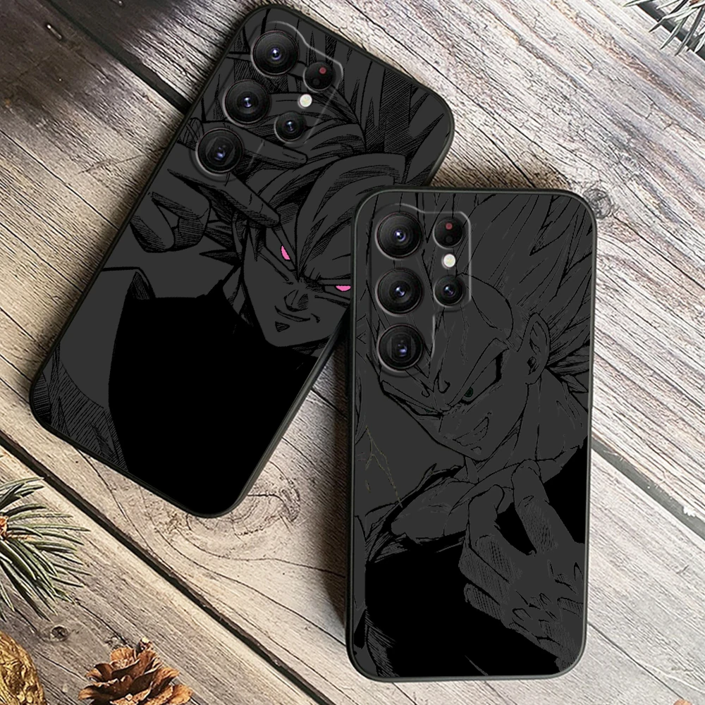 Comic Art D-Dragon Ball Goku For Samsung Galaxy S24 S23 S22 S21 S20 FE S10 S10E Plus Ultra Pro Lite 5G Black TPU Phone Case