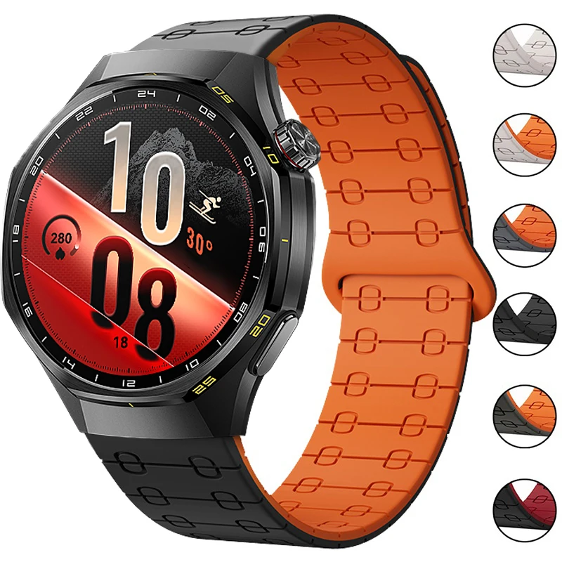 Magnetic Silicone Strap for Huawei Watch GT 7 Pro 6 5 4 3 2 46mm Sport Loop Band For Huawei GT7 GT6 GT5 GT4 GT7Pro 22mm Bracelet