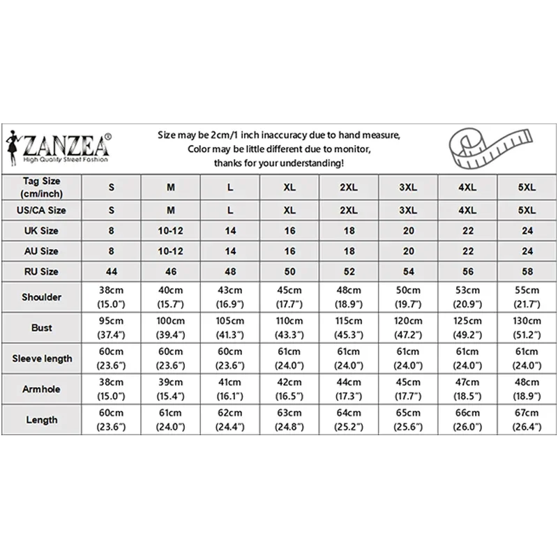 ZANZEA قمصان نسائية عصرية بلوزة أنيقة للمكتب للسيدات للخريف 3/4 كم مرقعة ملابس خروج فضفاضة غير رسمية بلوزات للسيدات