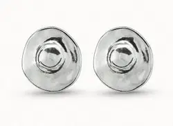 High quality Spanish exquisite fashion electroplating 925 silver pin stud round pendant bead earring simple jewelry gift