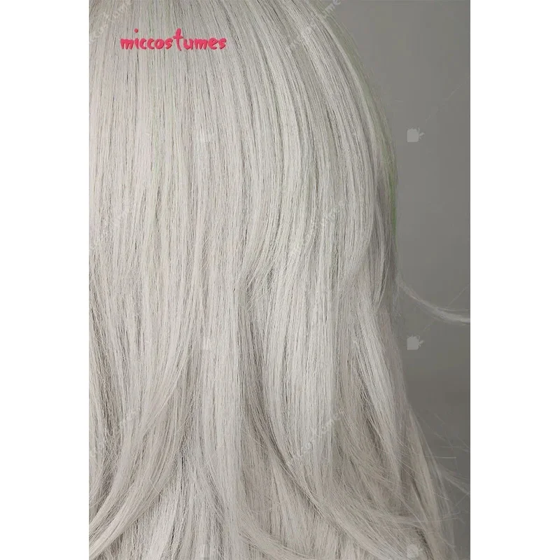 

CyMiccostumes Women Security Wolf Cosply Wig Silver Grey Long Wig For Daily Anime Party Cosplay Halloween