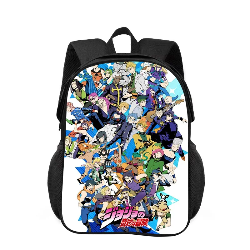 

JoJo's Bizarre Adventure Backpack Durable Fashionable Cartoon Zipper Large Capacity Backpack Best Birthday Gift for Boy and Girl