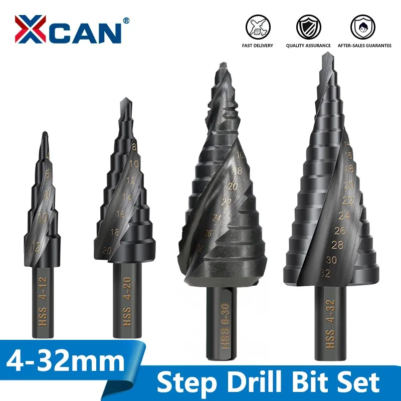 Broca de Metal Xcan-step Broca de Metal 412 20 32 mm 630 mm Broca Cone Hss Cobalto Cortador de Madeira e Metal Ferramenta de Perfuração
