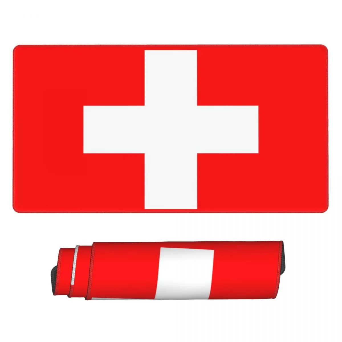 

Большой коврик для мыши с флагом Швейцарии, для геймеров, для ПК и ноутбуков, коврик для клавиатуры, компьютерный игровой коврик, офисные аксессуары, настольный коврик