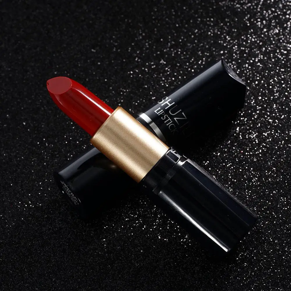 For Shuzili round tube lipstick Matte Long Lasting Waterproof Not Fading Sexy Non-stick Cup Makeup Cosmetics